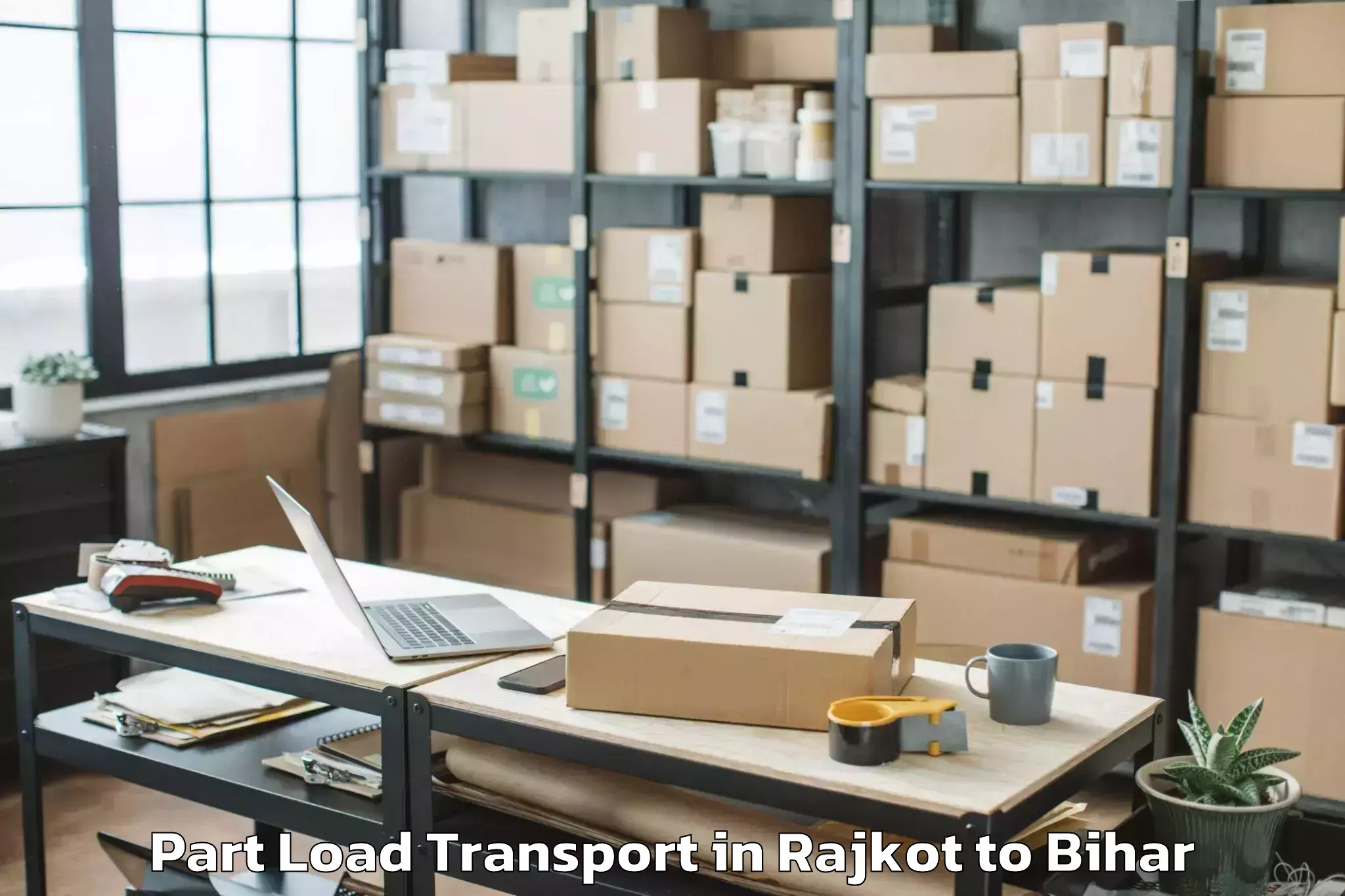 Book Rajkot to Madhwapur Part Load Transport Online